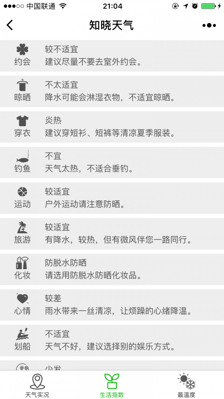 知曉天氣截圖